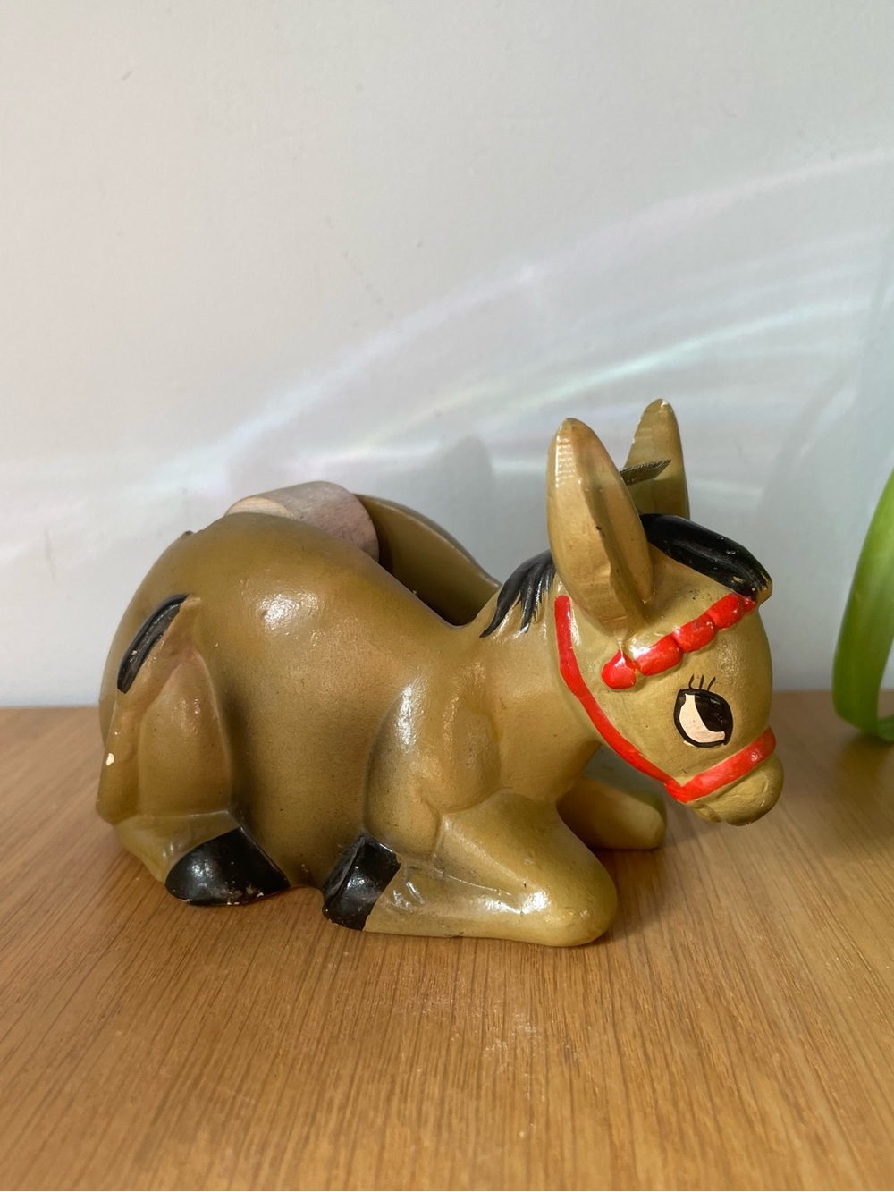 Vintage MCM Donkey Tape Dispenser with Spindle - Ear Repair